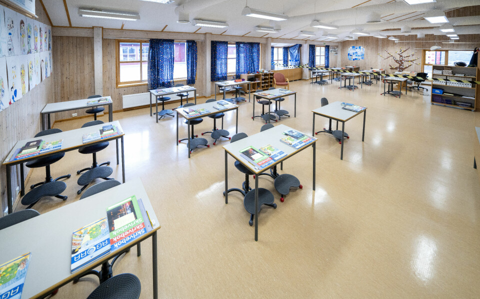 SKOLE: Skolen åpner igjen, men mest for de yngste. På videregående blir det mer digital undervisning. Illustrasjonsfoto: Gorm Kallestad / NTB