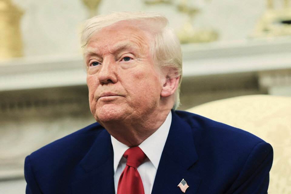 FÅR SVAR: Onsdag skal EU vedta sitt svar på tollen til USAs Donald Trump. Bildet viser USAs president Donald Trump. Foto: Pool via AP / NTB