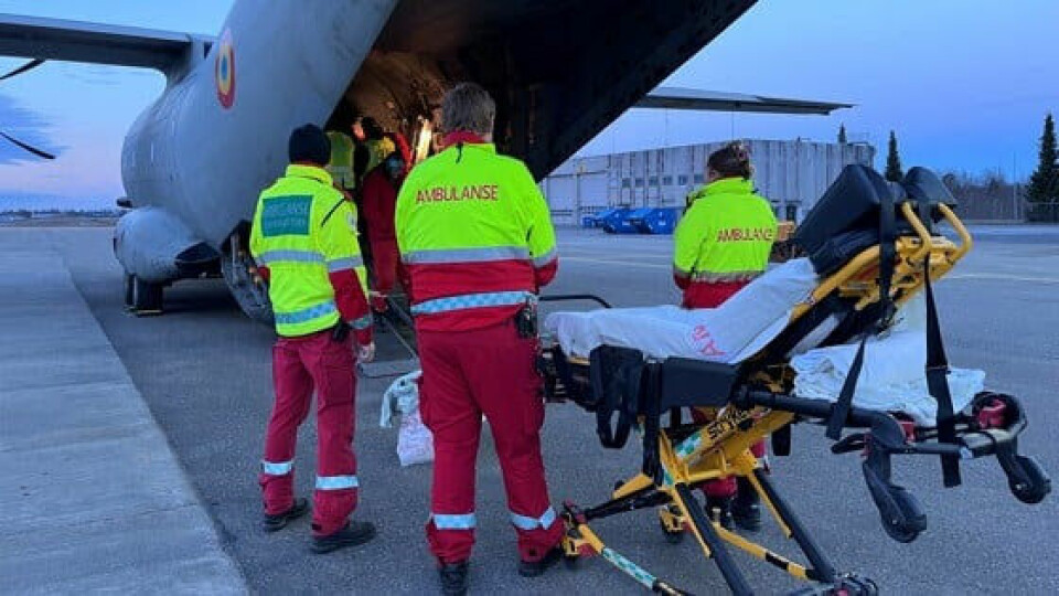 ÅTTE PASIENTER: Norge tok imot åtte barn fra Gazastripen onsdag. Barna skal få medisinsk hjelp i Norge. Åtte pasienter og deres medfølgende ble onsdag evakuert fra Gaza til Norge for å få medisinsk oppfølging. Alle pasientene er barn. Foto: Oslo universitetssykehus / Handout / NTB