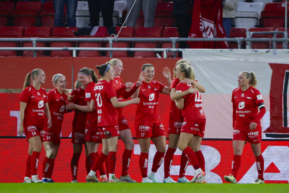 FOTBALL: Brann startet Toppserien godt og vant 3-0 over Rosenborg. Brann slo Rosenborg i sesongåpningen. Foto: Paul Sigve Amundsen / NTB