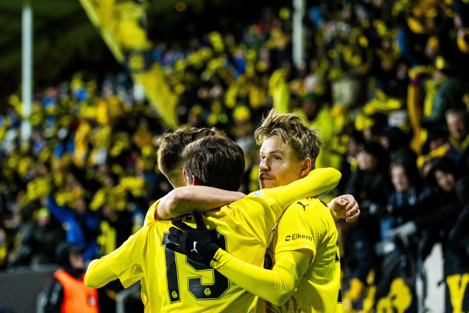 TIPS: Ekspertene tror Bodø/Glimt vinner Eliteserien igjen. Jens Petter Hauge (t.h.) er sesongens dyreste kjøp i Eliteserien. Foto: Fredrik Varfjell / NTB