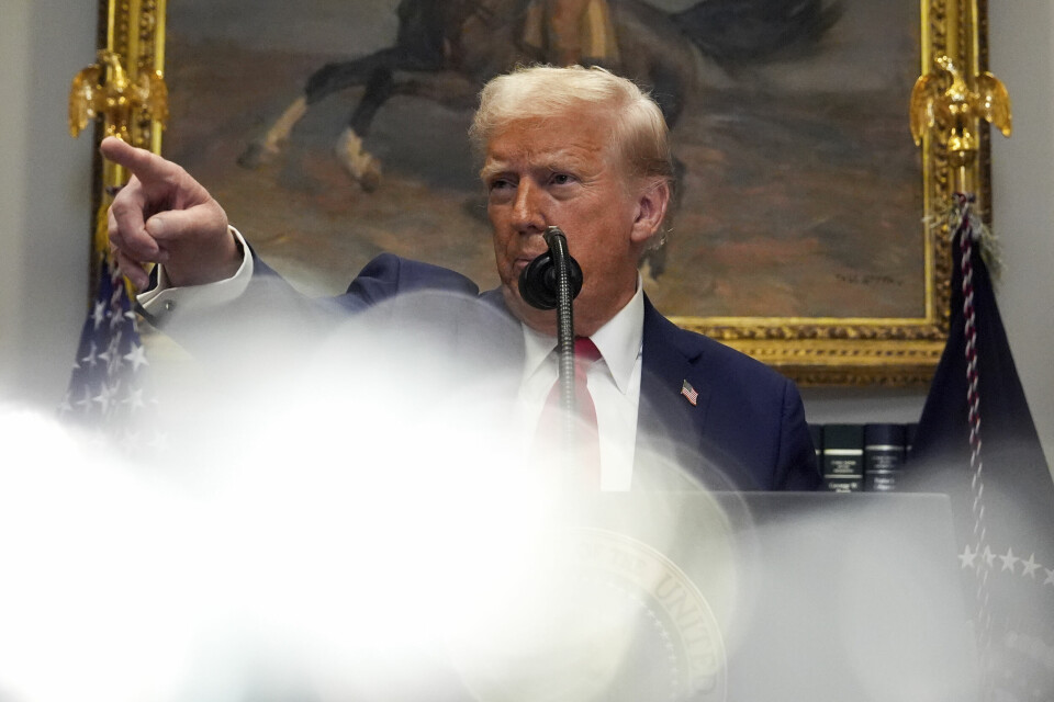 POLITIKK: Donald Trump er USAs nye president. Han krever flere endringer. Donald Trump under en pressekonferanse tirsdag. Foto: Julia Demaree Nikhinson / AP / NTB
