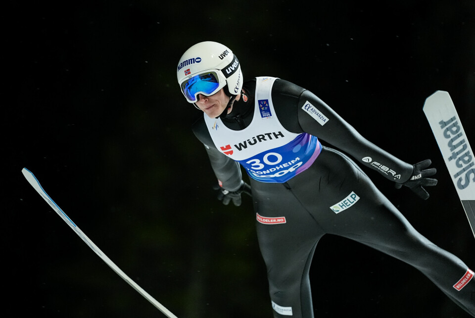 SUSPENDERT: Robin Pedersen er én av fem norske skihoppere som nå er suspendert. Robin Pedersen under kvaliken i Granåsen. Foto: Ole Martin Wold / NTB