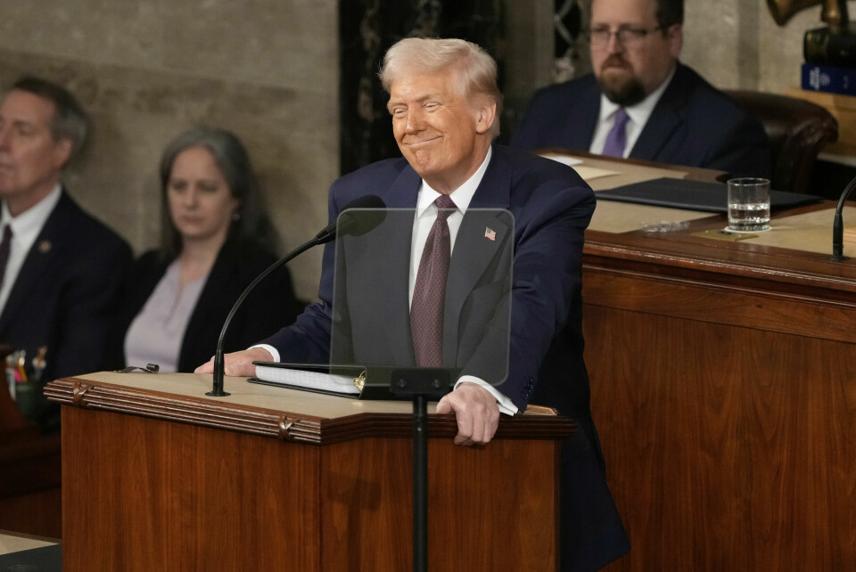 HOLDT TALE: President Donald Trump talte til Kongressen natt til onsdag norsk tid. Bildet viser president Donald Trump som talte til Kongressen natt til onsdag norsk tid. Foto: Ben Curtis / AP / NTB