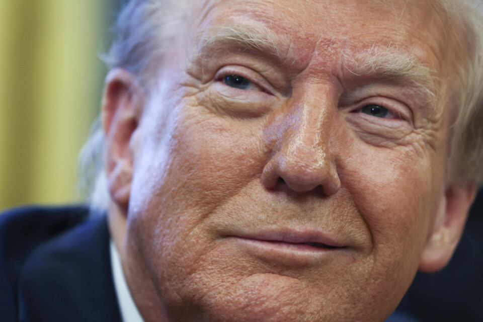 25 PROSENT: USA innfører toll på 25 prosent på varer fra EU. Det sa president Donald Trump onsdag. President Donald Trump fotografert i Det hvite hus tirsdag. Foto: AP / NTB