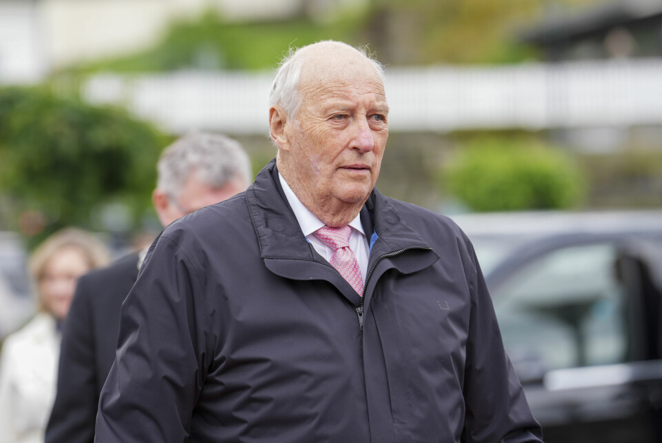 SENDTE HILSEN: Kong Harald har sendt en hilsen til Hadsel kommune. Bildet viser kong Harald. Foto: Lise Åserud / NTB