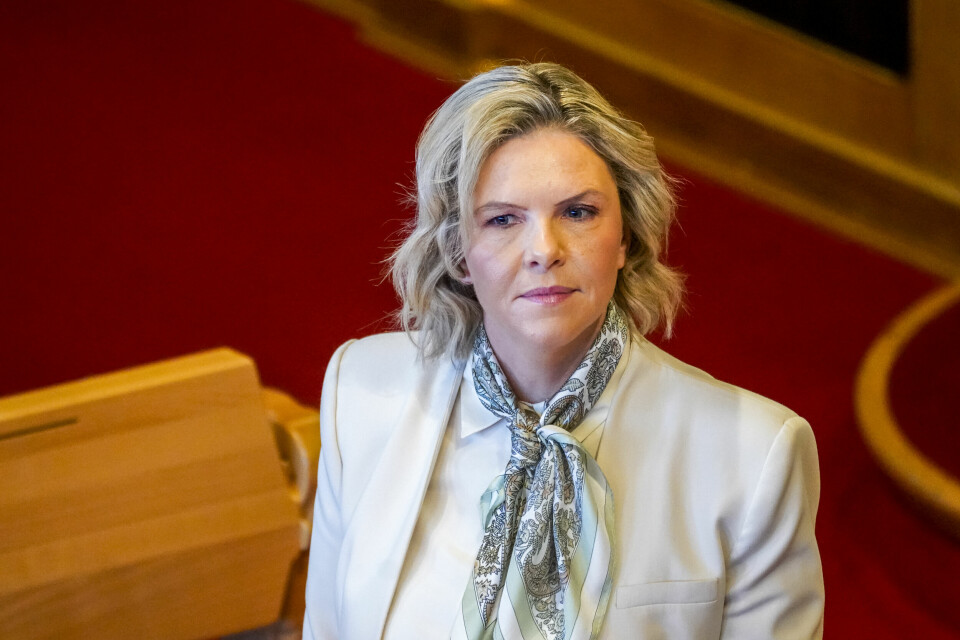 VALG: Frp har kun to kvinnelige kandidater på topp i årets stortingsvalg. Én av dem er partileder Sylvi Listhaug. Vil dei borgelirge partia kunna einast om Sylvi Listhaug (Frp) som statsminister dersom Frp blir største borgarlege parti etter valet? Foto: Ole Berg-Rusten / NTB / NPK