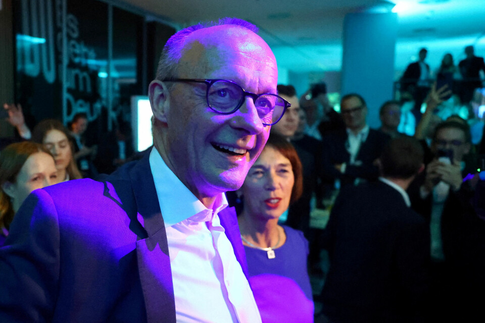 NY STATSMINISTER: Friedrich Merz blir trolig ny statsminister i Tyskland. Bildet viser Friedrich Merz i Tyskland. Foto: REUTERS/Fabrizio Bensch/File Photo
