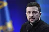 Bildet viser Volodymyr Zelenskyj. Foto: AP Photo/Evgeniy Maloletka/NTB