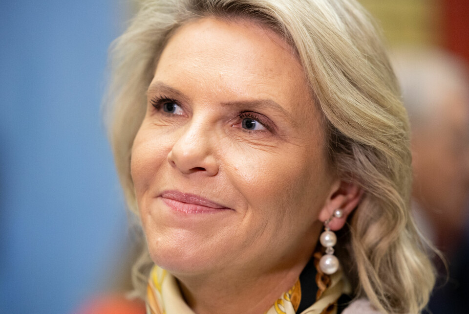 POPULÆR: Sylvi Listhaug og Frp er populære blant dem som gir penger til valgkamp. Frp-leder Sylvi Listhaug (Frp) talte til landsstyremøtet i Frp lørdag. Foto: Amanda Pedersen Giske / NTB