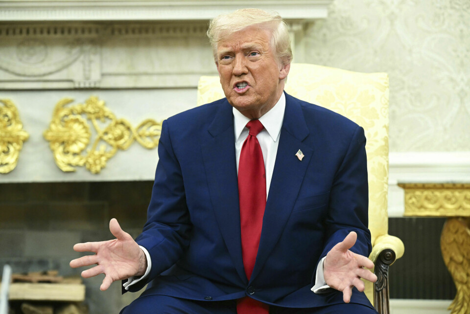 TRUER KINA: President Donald Trump truer Kina med enda mer toll. Donald Trump mener EU ikke kommer til å ha noe annet valg enn å kjøpe energi fra USA. Foto: AP / NTB