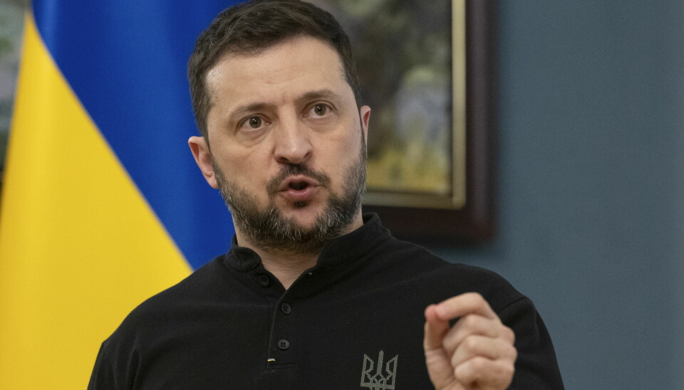 VENTER: Volodymir Zelenskyj er klar til å møte Putin ansikt til ansikt. Bildet viser den Ukrainske presidenten Volodymir Zelenskyj.