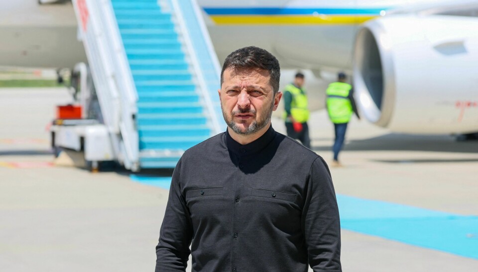 I TYRKIA: Ukrainas president Volodymyr Zelenskyj landet i Tyrkia torsdag. Der møter han en gruppe fra Russland, men ikke Vladimir Putin.