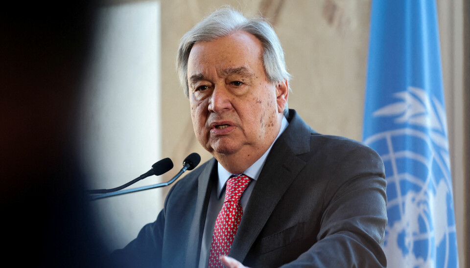 FORFERDET: – Det er uakseptabelt at palestinere må risikere livet for å få mat, sier Antonio Guterres.