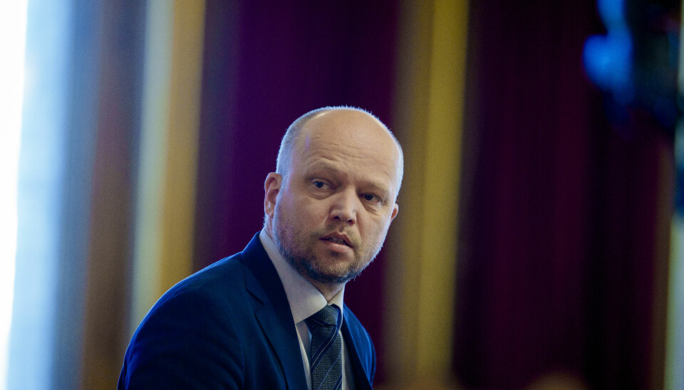 VIL HA KUTT NÅ: Sp-lederen ber bankene sette ned renta med én gang. Bildet viser Trygve Slagsvold Vedum. Foto: Stian Lysberg Solum / NTB