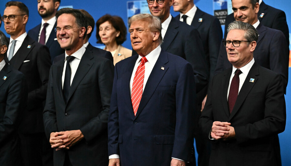 MØTE: Nato har toppmøte i Haag i Nederland. Bildet viser ledere av Nato-land, blant andre Donald Trump. Foto: Ben Stansall / Pool Photo via AP / NTB