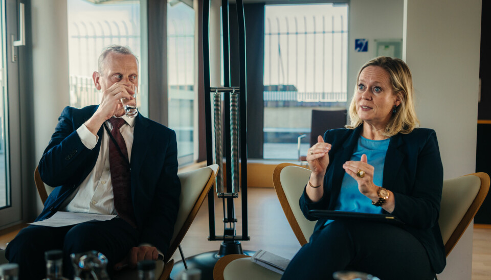 NORGES FOLK: Norges EU-delegasjon er vår største utenriksstasjon. På bildet: Ambassadør Jørn Gloslie og ambassaderåd Kaja Moe Winther.