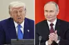 Bildet viser to bilder som er satt sammen. Det ene er av USAs president Donald Trump og det andre er av Russland president Vladimir Putin. Foto: AP Photo / NTB