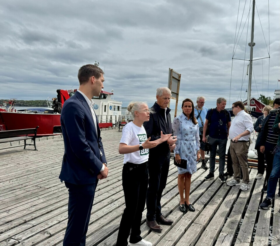 OSLOFJORDEN: Andreas Bjelland Eriksen, Kirsti Bergstø, Jonas Gahr Støre og Marianne Sivertsen Næss.