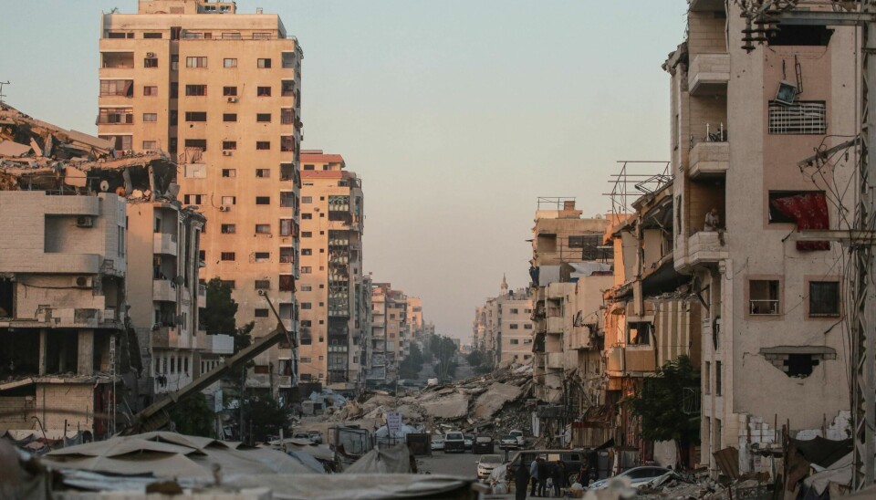 BILDE TATT FREDAG: Slik ser det ut i Gaza by 29. august. Bildet viser ødelagte bygninger i Gaza by fredag. Foto:
BASHAR TALEB / AFP / NTB