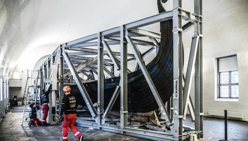 FLYTTES: Det 1 200 år gamle Osebergskipet skal flyttes.